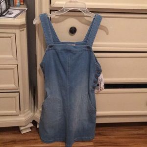 overall jean dress S new condition